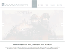 Tablet Screenshot of coolmusicinteractive.com